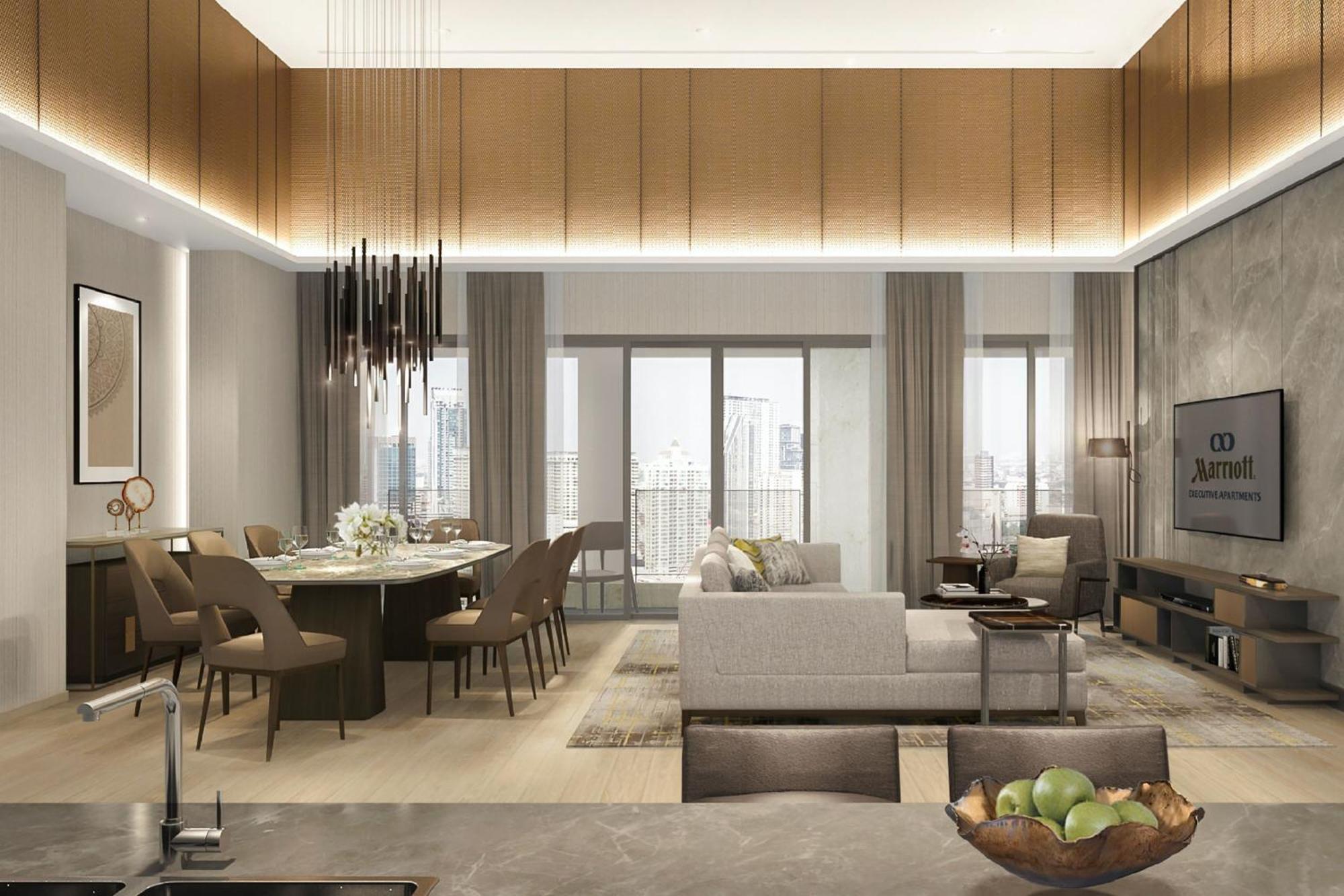 Marriott Executive Apartments, Bangkok Townhall Sukhumvit Kültér fotó
